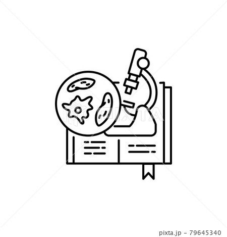 Microbiology color line icon. Pictogram for web page, mobile app 79645340