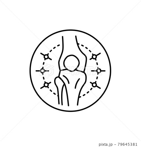 Rheumatology color line icon. Pictogram for web page, mobile app 79645381