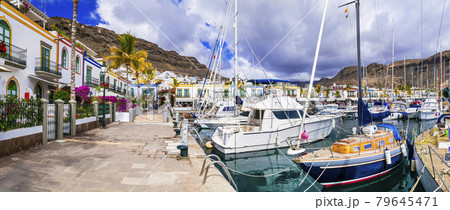Picturesque marina Puerto de Mogan in Gran Canaria - popular tourist destination, Canary islands 79645471