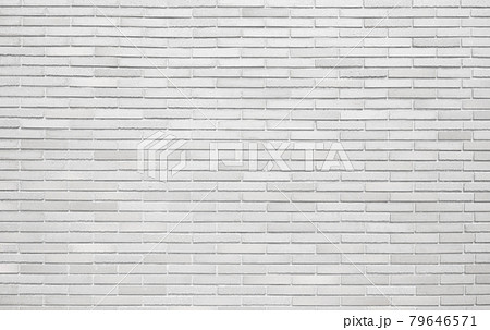 白色のレトロな煉瓦テクスチャ レンガ壁の背景素材の写真素材