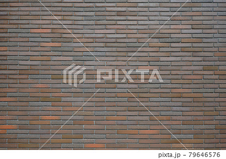 赤茶色のレトロな煉瓦テクスチャ レンガ壁の背景素材の写真素材