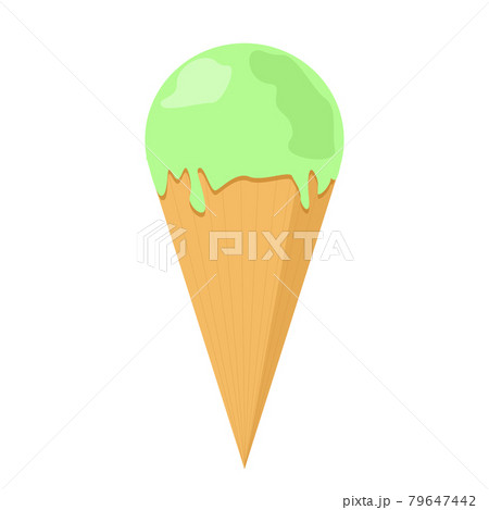 Realistic ice cream on white background - Vector Realistic ice cream on white background - Vector 79647442