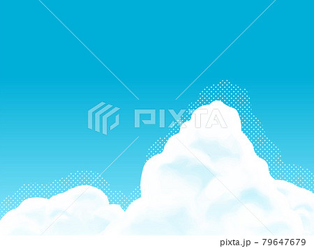 入道雲と空のイラスト 79647679