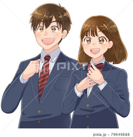 進路に希望を持っている高校生のアニメイラスト 進路に希望を持っている高校生のアニメイラスト 79649688