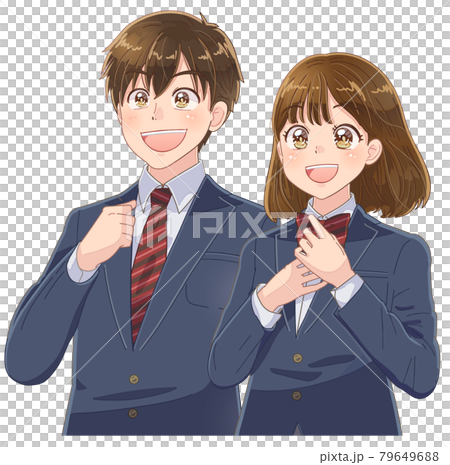 對事業抱有希望的高中生動漫插畫 對事業抱有希望的高中生動漫插畫 79649688