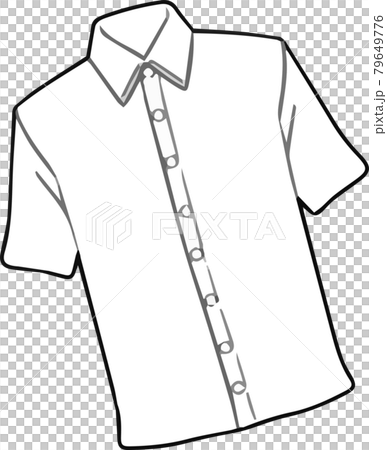 半袖シャツのイラストのイラスト素材