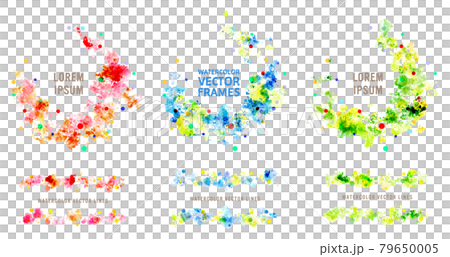 Watercolor splash frame 79650005