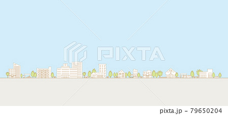 街並みのベクターイラスト 街並みのベクターイラスト 79650204