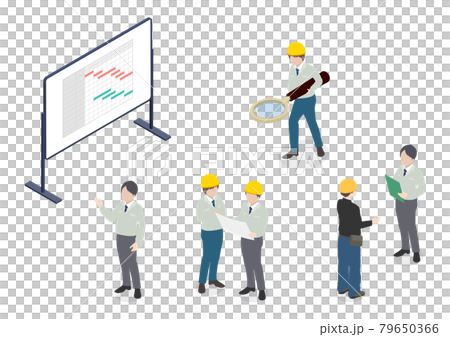 建設業・建築業・土木業・ゼネコンのイラスト素材 建設業・建築業・土木業・ゼネコンのイラスト素材 79650366