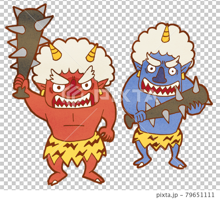 demon, ogre, red devil - Stock Illustration [79651111] - PIXTA