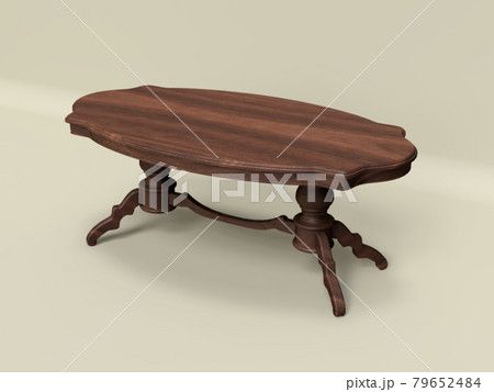 アンティーク風テーブルのイラスト素材
