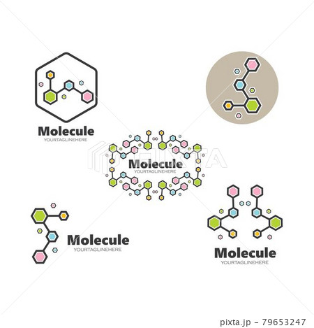 molecule logo vector illustration design 79653247