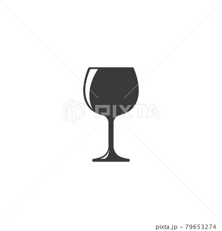 wine glass  logo icon vector illustration design 79653274