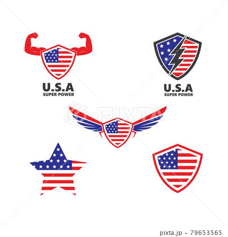 u.s.a flag vector illustration design u.s.a flag vector illustration design 79653565