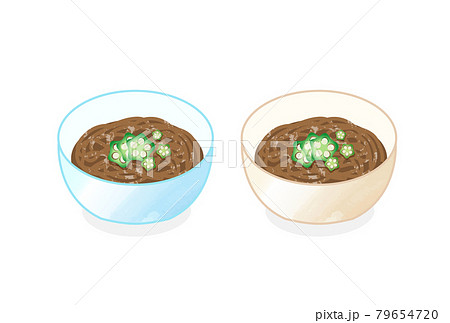 もずくとオクラ 79654720