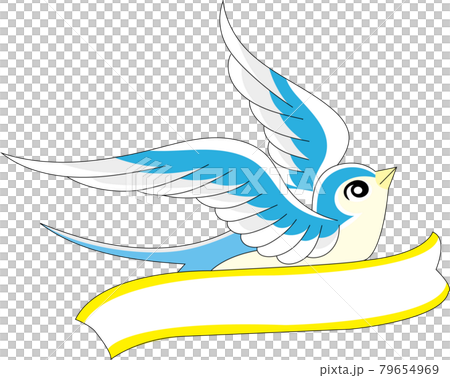 Swallows that look like overseas illustrations 79654969