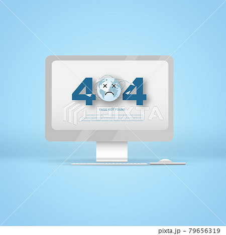 Page not found 404. 404 error page with world cartoon and  paper Origami plane flying in traffic congestion concept. Link to empty non existent page. view computer desktop workers repairs website 79656319