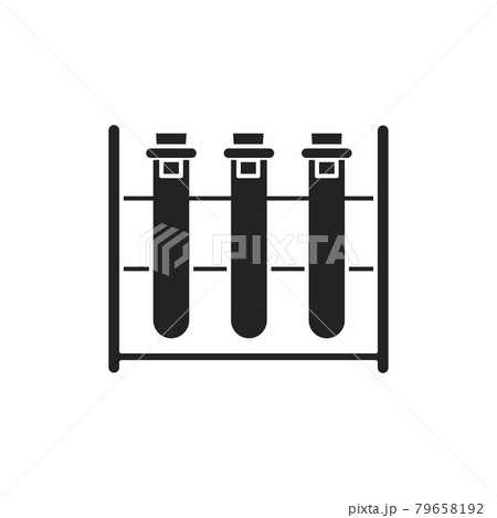 Immunological blood test black glyph icon. Medical and scientific concept. Laboratory diagnostics. Pictogram for web, mobile app, promo. Immunological blood test black glyph icon. Medical and scientific concept. Laboratory diagnostics. Pictogram for web, mobile app, promo. 79658192