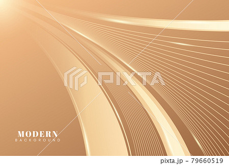 Modern glow golden lines luxury abstract background. Simple luminous lines design concept. Futuristic light gold lines waves graphic composition. Luxury and elegant style template. Vector illustration Modern glow golden lines luxury abstract background. Simple luminous lines design concept. Futuristic light gold lines waves graphic composition. Luxury and elegant style template. Vector illustration 79660519