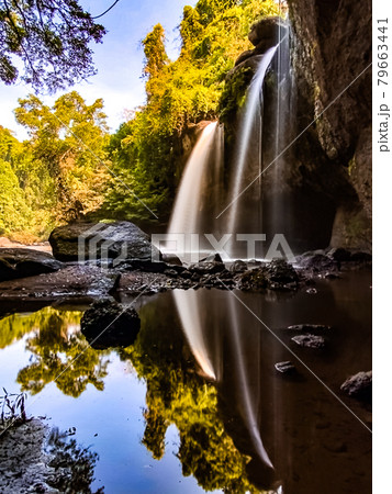 Haew Suwat Waterfall in Khao Yai National Park in Nakhon Ratchasima, Thailand 79663441