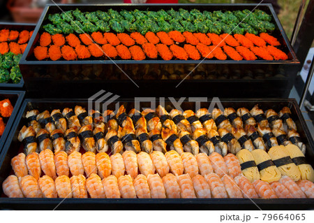 Beautifully arranged Japanese food Beautifully arranged Japanese food 79664065