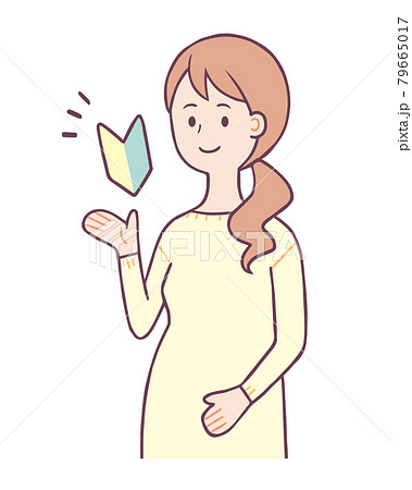 妊婦 初心者マーク 笑顔 妊婦 初心者マーク 笑顔 79665017