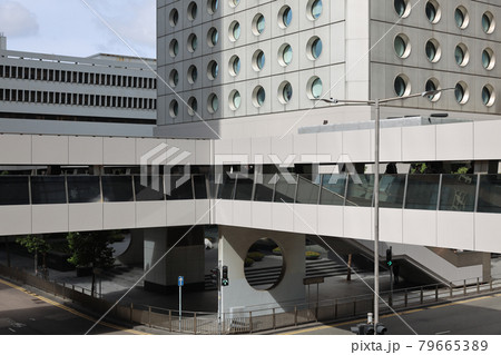 the Pedestrian bridge at central, Hong Kong 11 Jue 2021 79665389