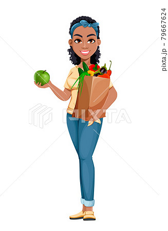 Pretty African American housewife Pretty African American housewife 79667624