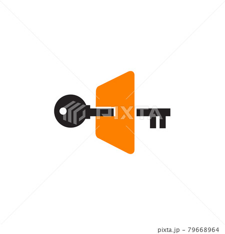 Key icon logo design template Key icon logo design template 79668964