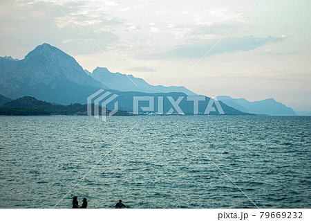Mediterranean sea and mountains. Kemer, 5 Jul 2021 79669232