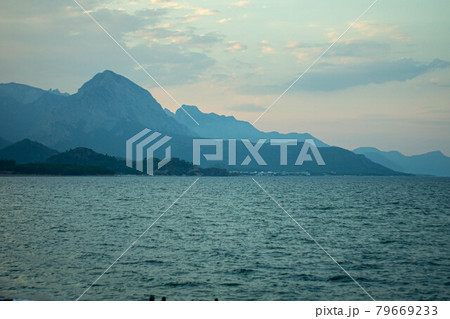 Mediterranean sea and mountains. Kemer, 5 Jul 2021 79669233