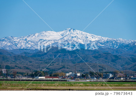 霊峰白山　白山　石川県能美市から／2021年4月5日撮影 79673643