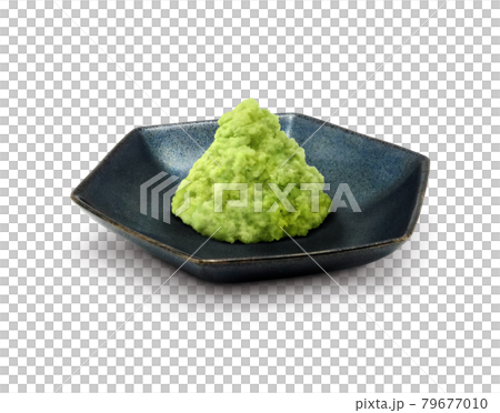 生わさび わさび イラスト リアル 皿 単体 生わさび わさび イラスト リアル 皿 単体 79677010