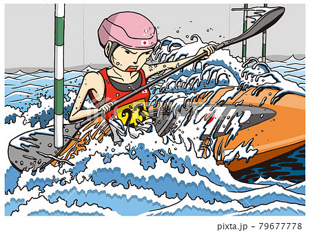 カヌー　スラローム　カヤックシングル　女子 79677778