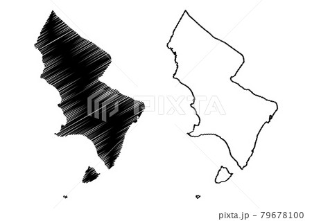 Pedernales (Dominican Republic, Hispaniola, Provinces of the Dominican Republic) map vector illustration, scribble sketch Pedernales (Isla Beata) map.... 79678100