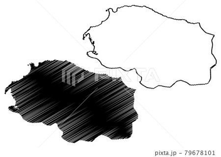 Monte Cristi Province (Dominican Republic, Hispaniola, Provinces of the Dominican Republic) map vector illustration, scribble sketch Montecristi map.... 79678101