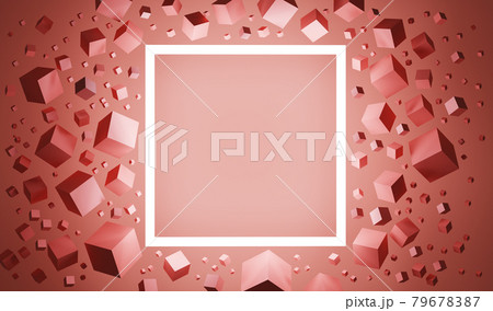 Abstract 3D illustration if a square frame with an empty space for a text Abstract 3D illustration if a square frame with an empty space for a text 79678387
