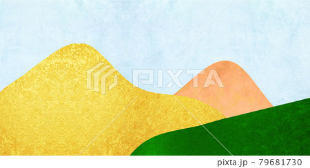 山並みイメージの背景のイラスト素材 山並みイメージの背景のイラスト素材