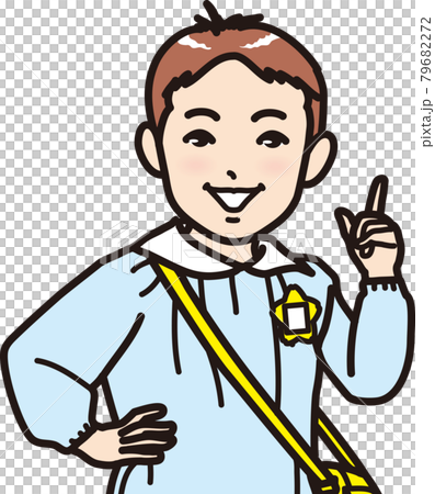 指を立てて話す幼稚園児 79682272