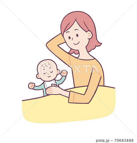 赤ちゃん　寝かしつけ 79683888