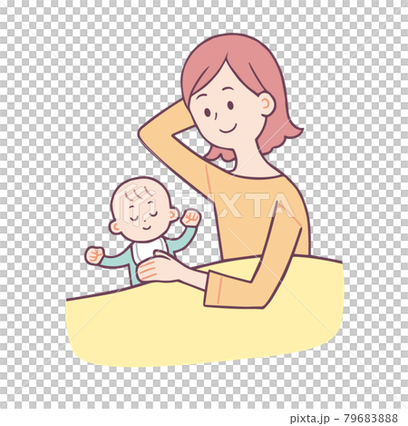 赤ちゃん　寝かしつけ 79683888