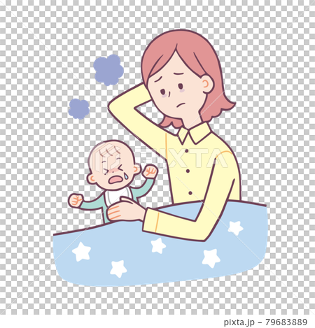 赤ちゃん　寝かしつけ 79683889