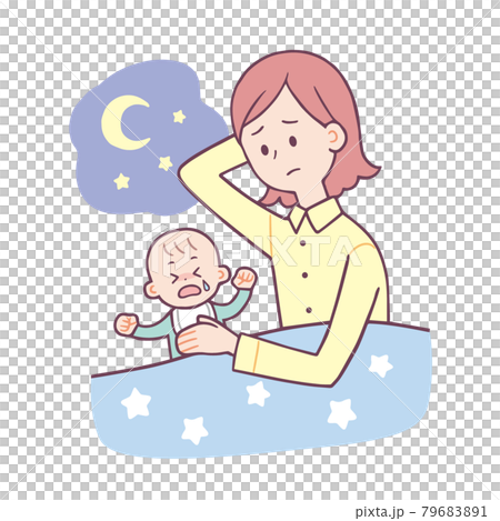 赤ちゃん　寝かしつけ 79683891