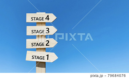 道しるべと青空_4同方向_右空間_stage1~4文字入り 道しるべと青空_4同方向_右空間_stage1~4文字入り 79684076