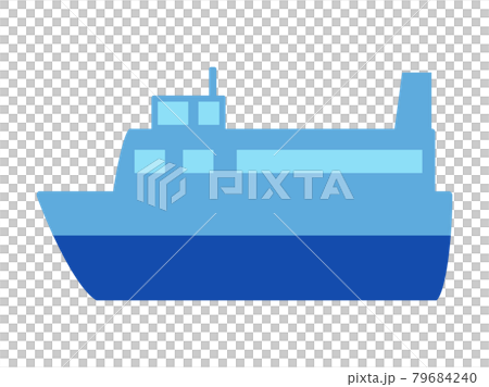 船や客船をイメージしたイラストのイラスト素材
