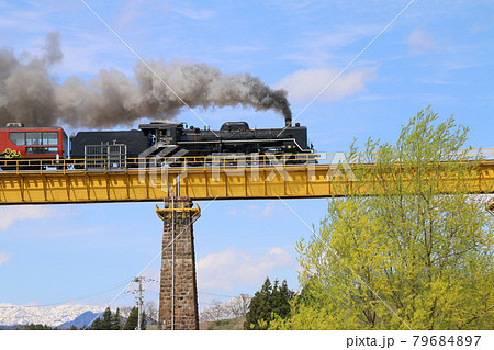 一ノ戸川橋梁・磐越西線(福島県・喜多方市) 一ノ戸川橋梁・磐越西線(福島県・喜多方市) 79684897