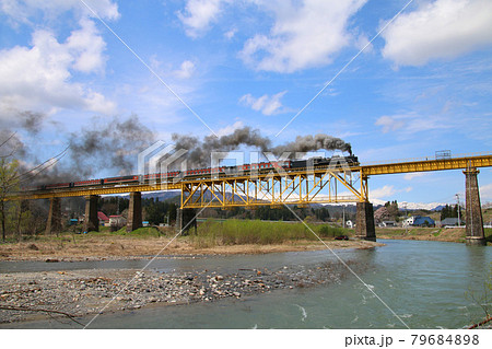 一ノ戸川橋梁・磐越西線(福島県・喜多方市) 一ノ戸川橋梁・磐越西線(福島県・喜多方市) 79684898