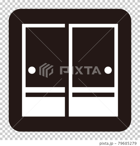 簡單的隔扇圖標/白門 79685279