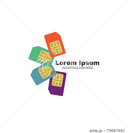 simcard icon vector illustration 79687682