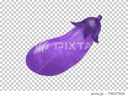 色鉛筆手繪秋季食物秋茄子插畫 色鉛筆手繪秋季食物秋茄子插畫 79687906